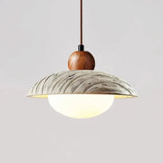 Wabi-sabi Style Travertine Cement Pendant Light